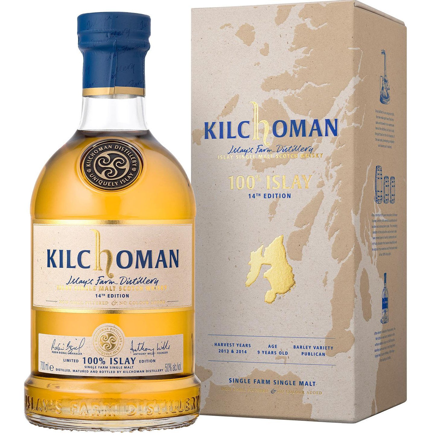 Kilchoman 100%Islay 14H Edition 0,7 50% Kartonik