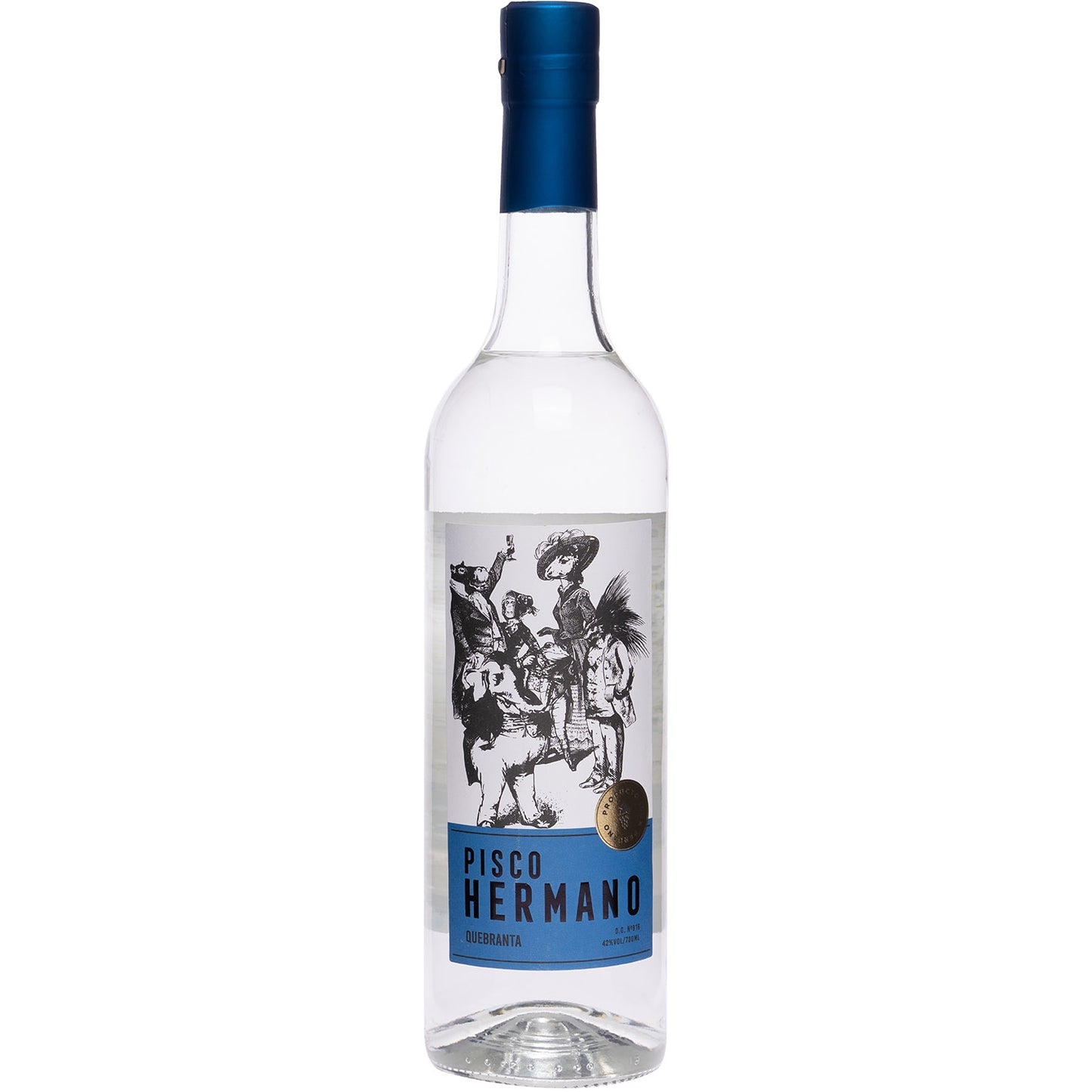 PISCO HERMANO PURO QUEBRANTA 42% 0,7L