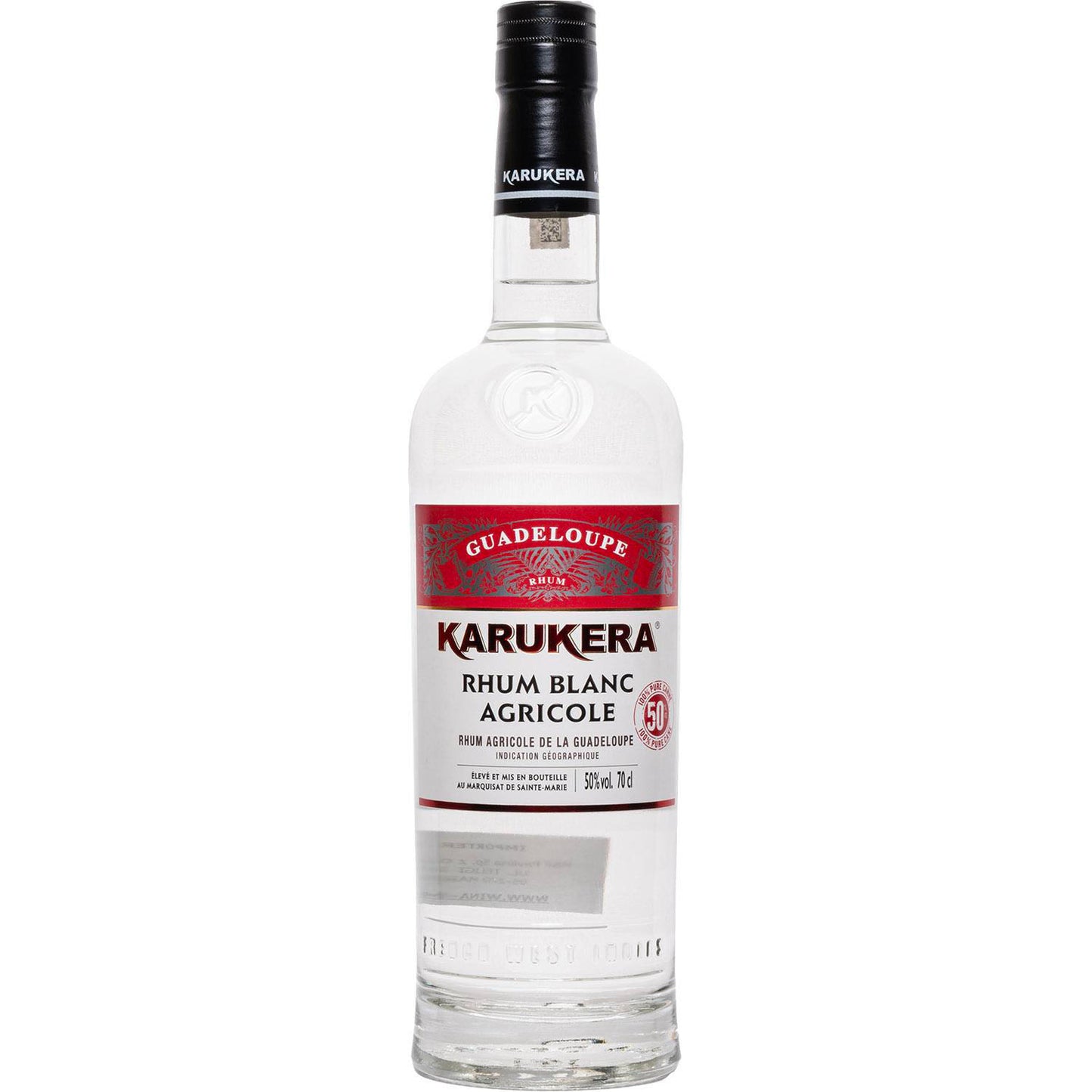 Karukera Rhum Blanc Agricole 50% 0,7 Goły Red