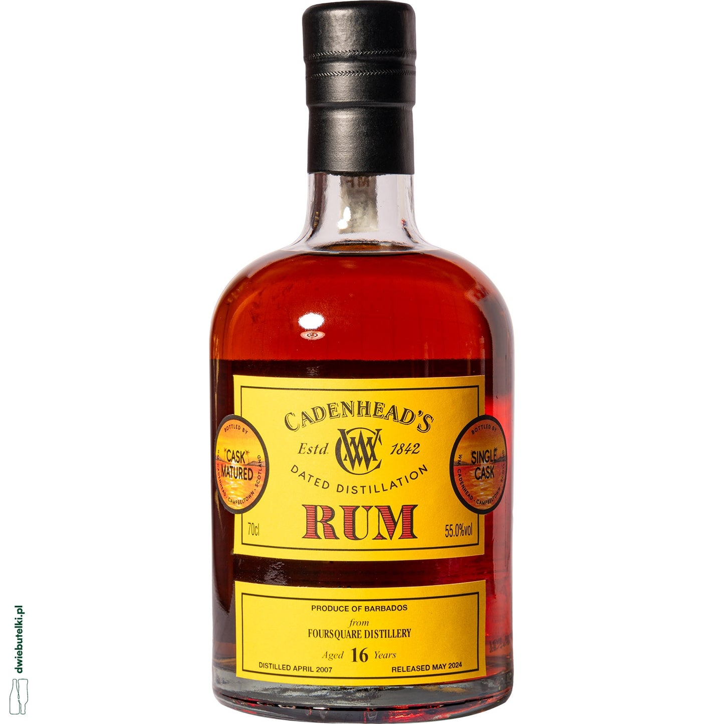 CADENHEAD'S BARBADOS RUM (FOURSQUARE DIS TILLERY) 16 YO 55% 0,7