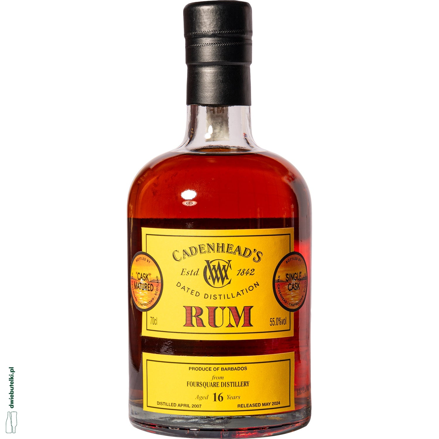 CADENHEAD'S BARBADOS RUM (FOURSQUARE DIS TILLERY) 16 YO 55% 0,7