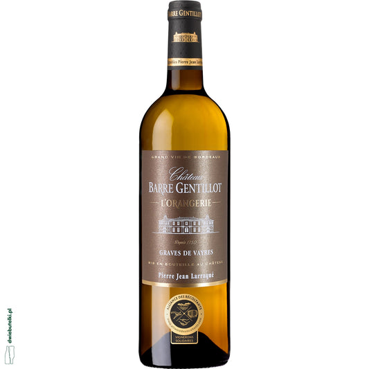 CHATEAU BARRE GENTILLOT L'ORANGERIE 2023 BLANC
