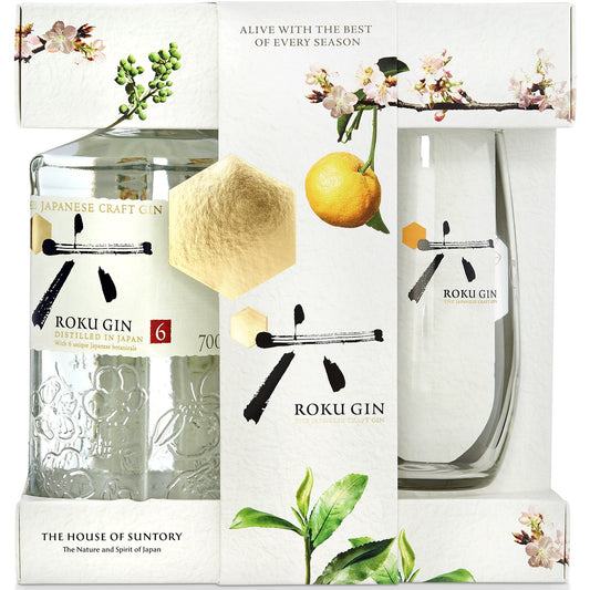 GIN ROKU 0,7L 43% + SZKLANKA TUMBLER