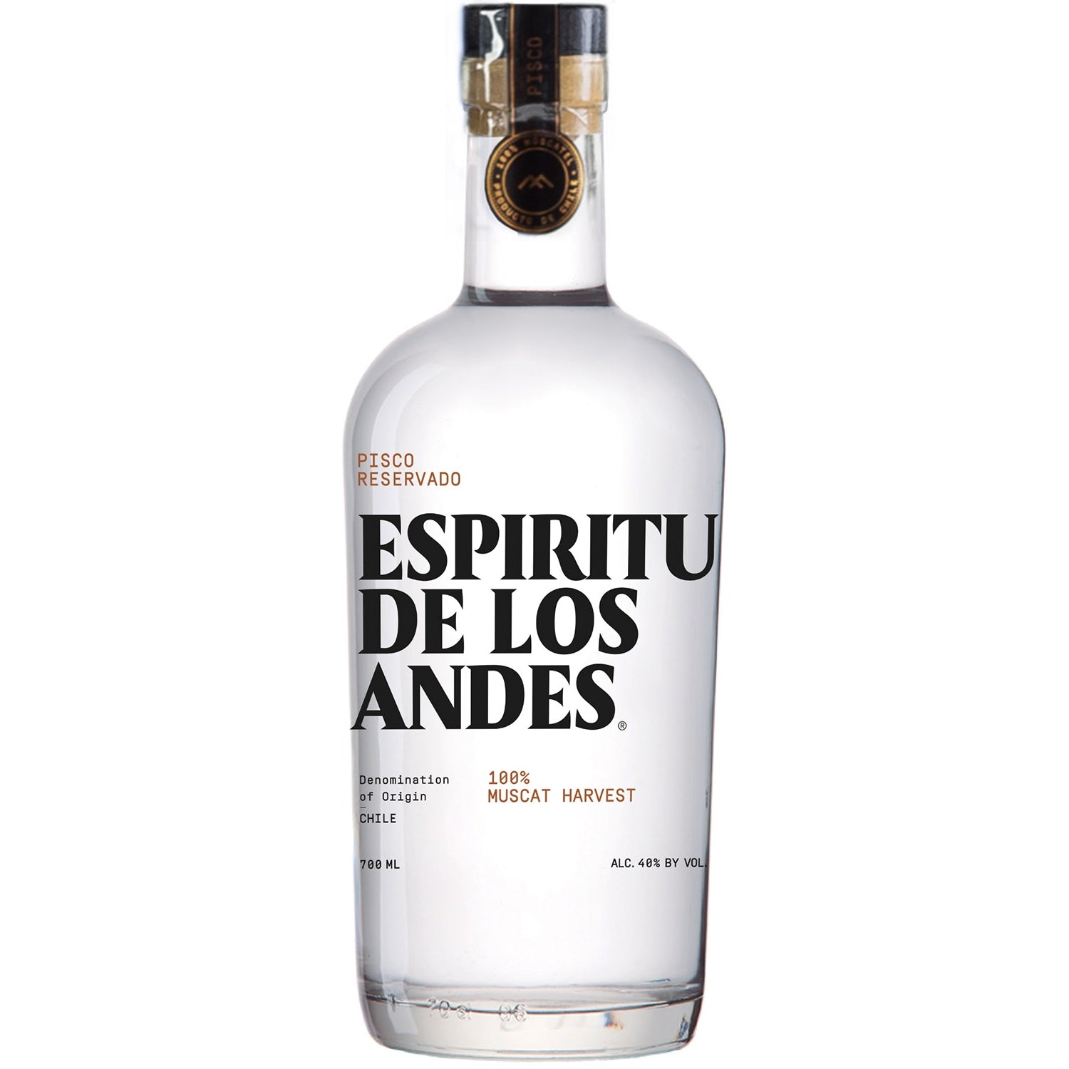 PISCO ESPIRITU DE LOS ANDES 0,7 40%