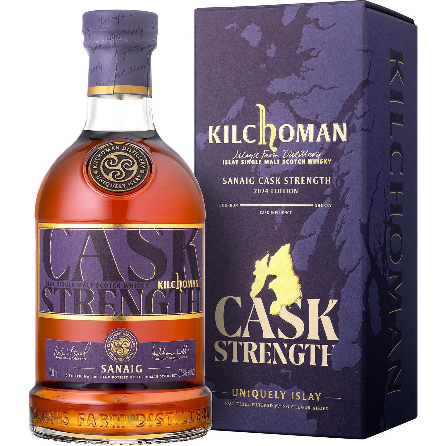 Kilchoman Sanaig Cask Strength 0,7 57,8% Kartonik