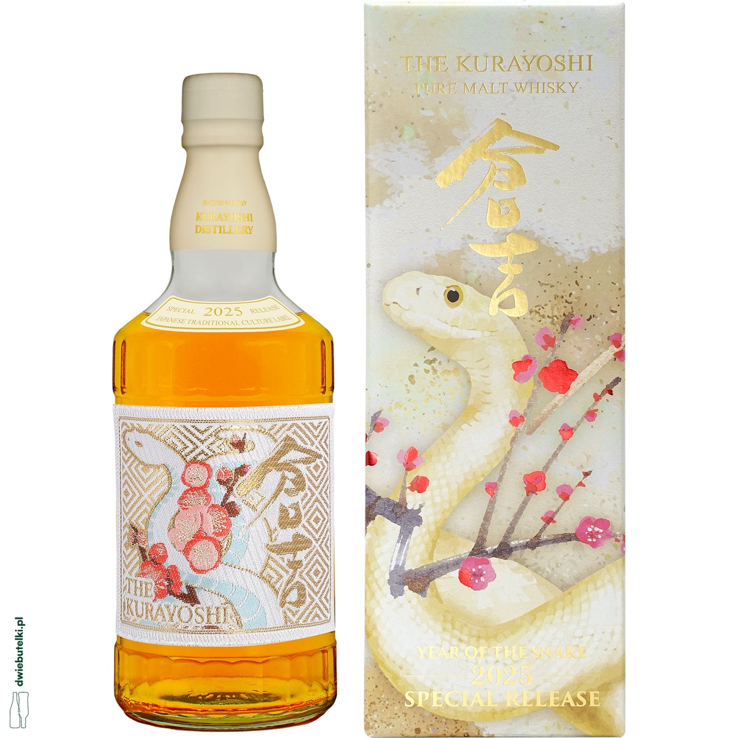 THE KURAYOSHI YEAR OF THE SNAKE 2025 0,7 43% KARTONIK PURE MALT
