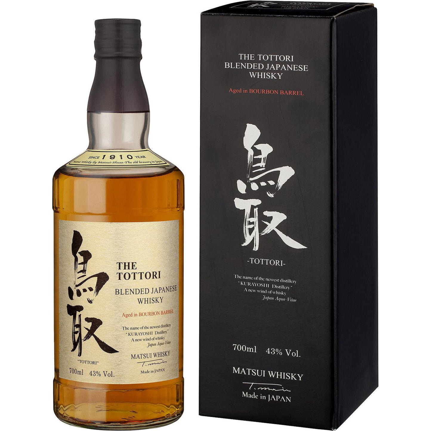 The Tottori Blended Whisky Ex Bourbon Barrel 0,7L 43% Kart