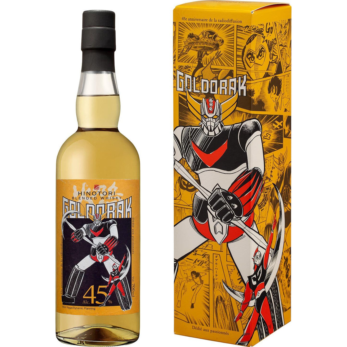 Hinotori Goldorak Yellow Blended Whisky 0,7L 45% Kart