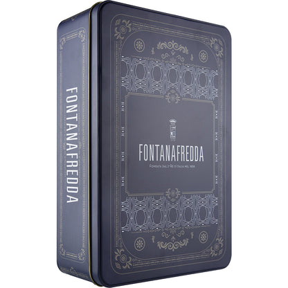 ZESTAW FONTANAFREDDA ALTA LANGA BRUT Z KIELISZKIEM W METALOWEJ PUSZCE