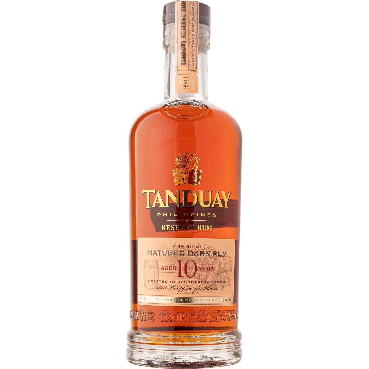 Tanduay Matured Dark Rum 10Yo 0,7L 40% Tuba