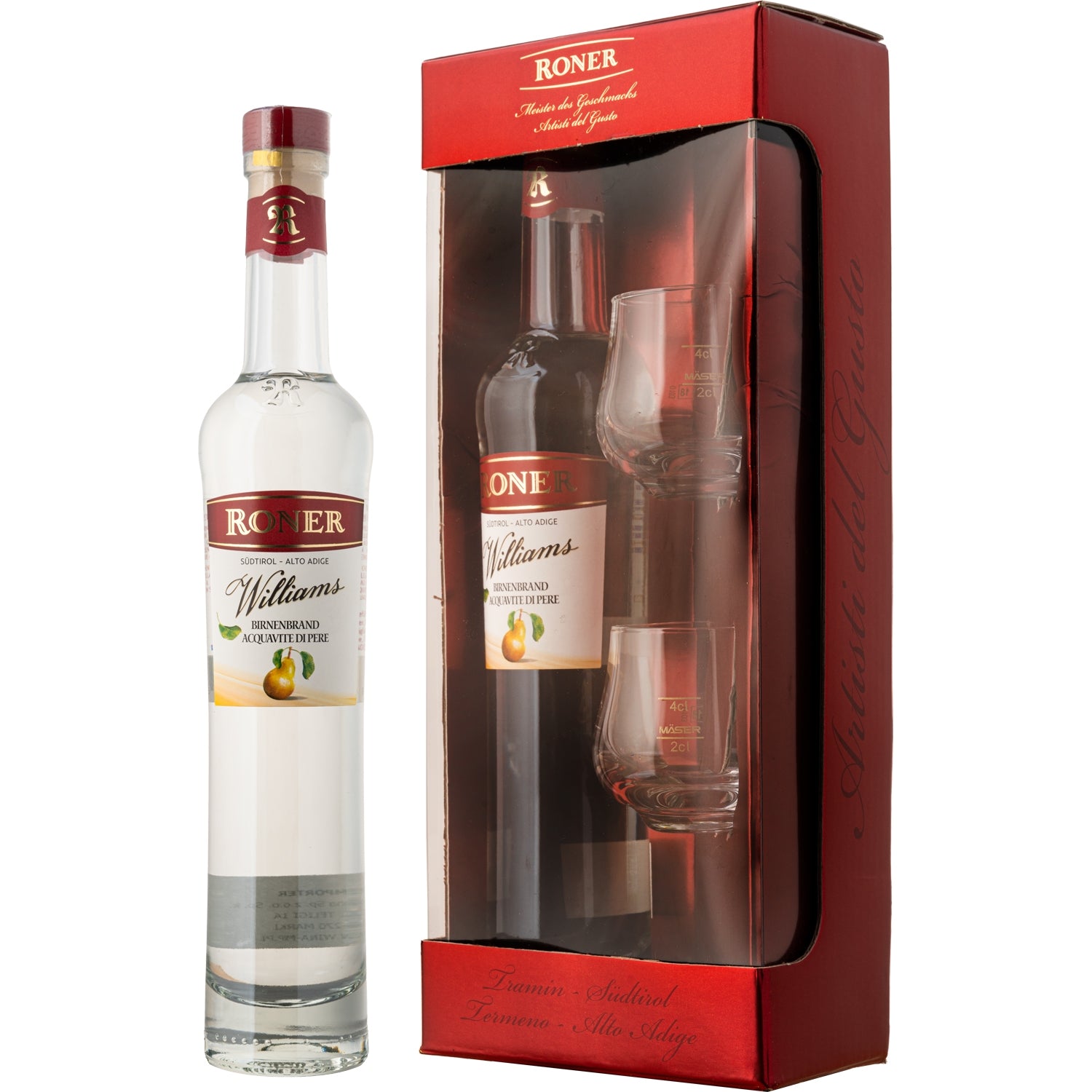 WILLIAMS KARTONIK + 2 KIELISZKI