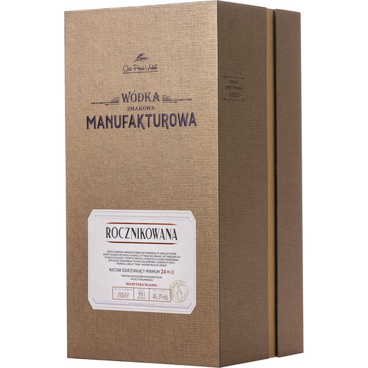 WÓDKA MANUFAKTUROWA ROCZNIKOWANA SMAKOWA 46,4% 0,7 ETUI + 2