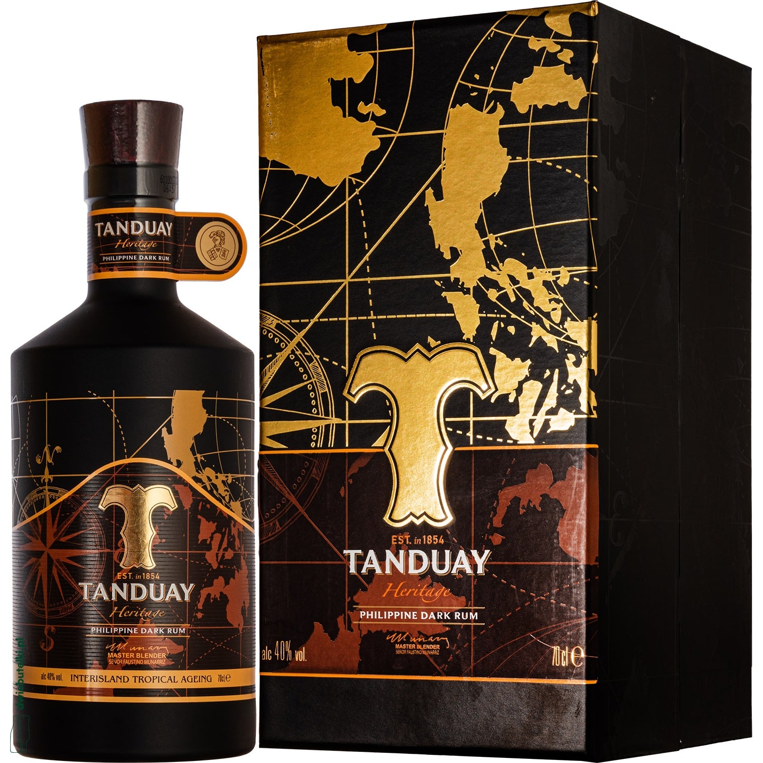 TANDUAY HERITAGE DARK RUM 0,7L 40% KART