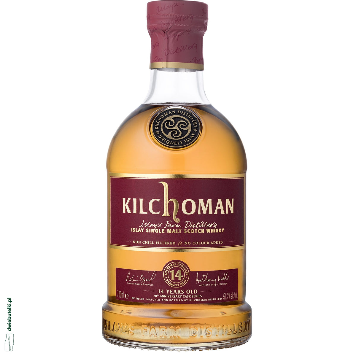 KILCHOMAN 20TH ANNIVERSARY 14YO EX-BOURB ON KARTONIK 0,7