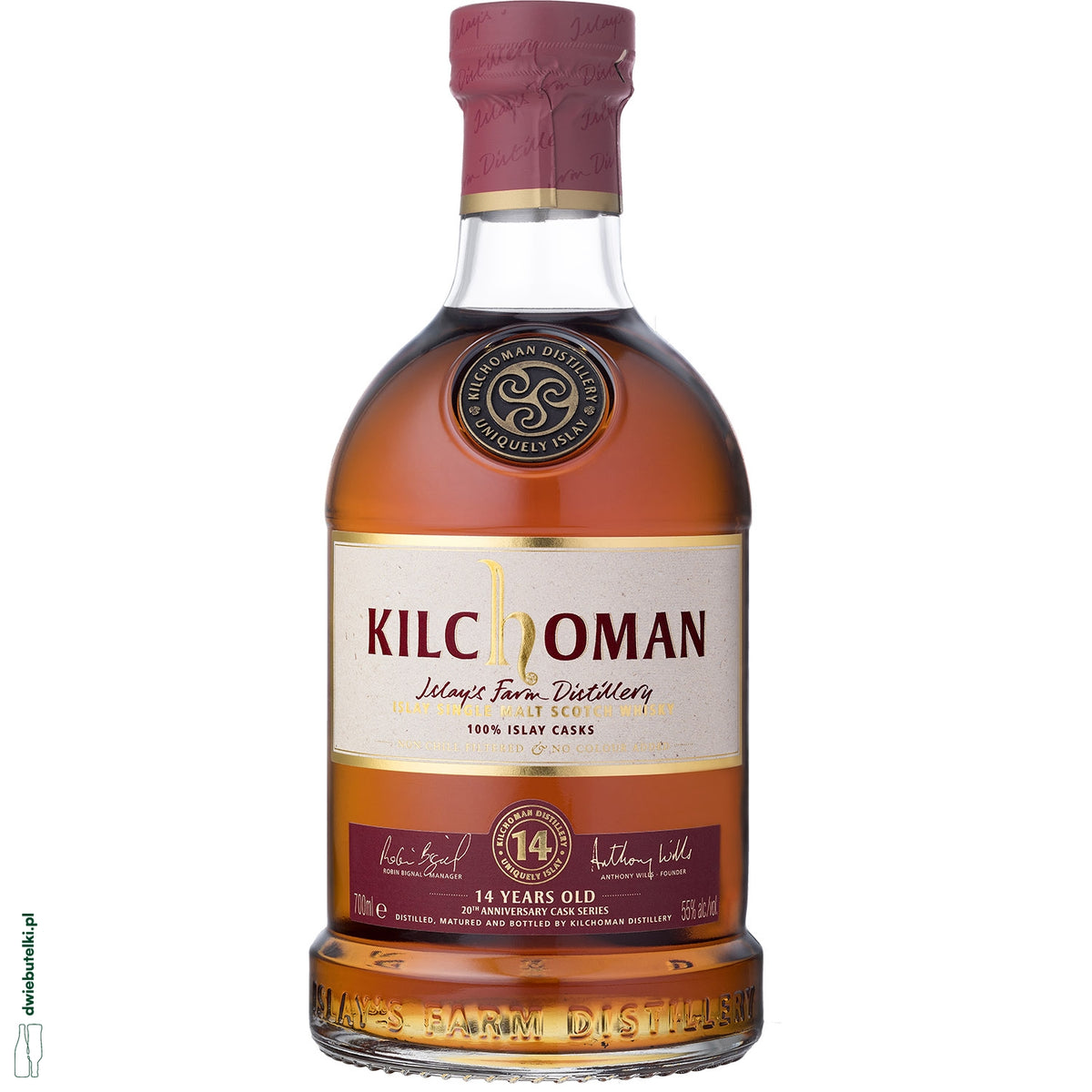 KILCHOMAN 20TH ANNIVERSARY 14YO EX-SHERR Y BUTTS 55%