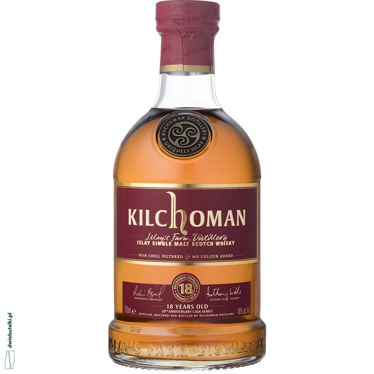 KILCHOMAN 20TH ANNIVERSARY 18YO EX-BOURB ON KARTONIK 0,7