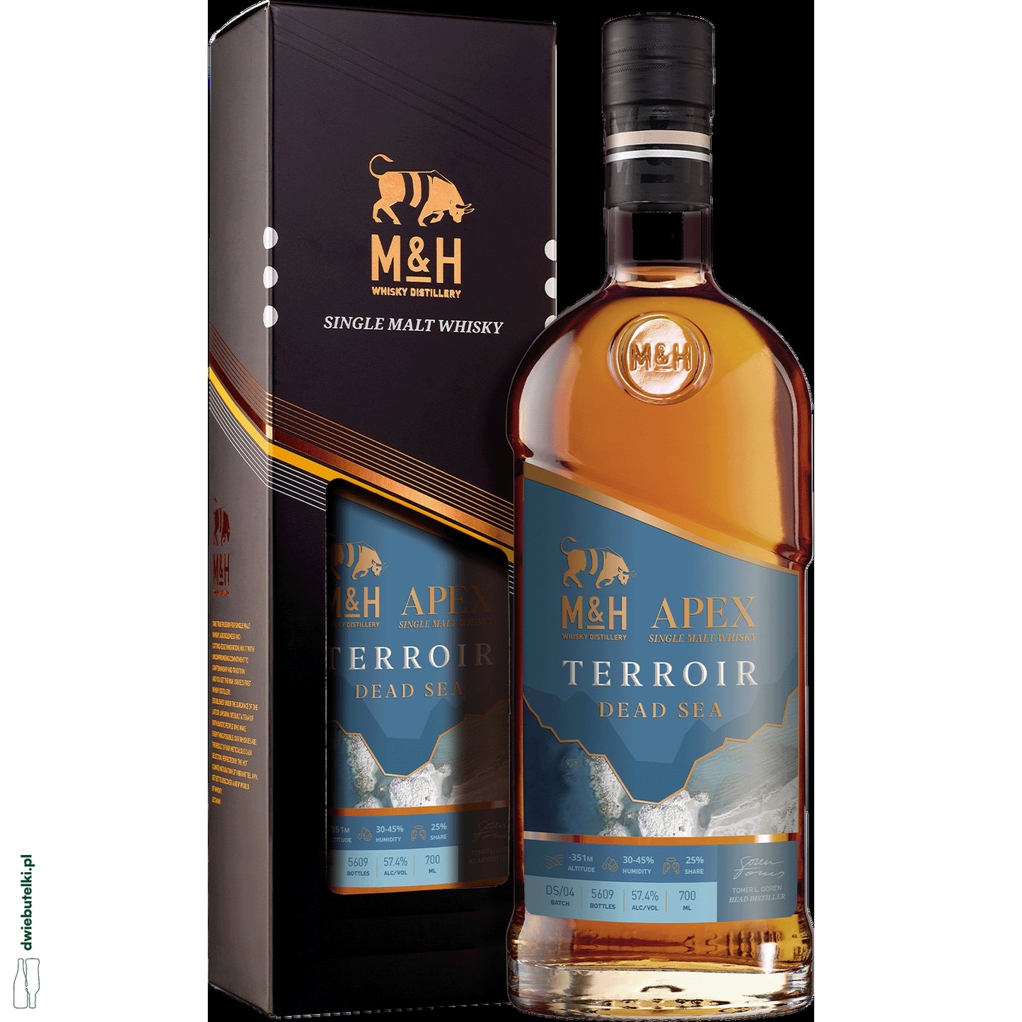 M&H APEX TERROIR DEAD SEA BATCH #4 SINGLE MALT 0,7 57,4%