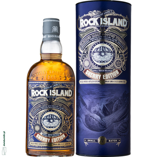 ROCK ISLAND BLENDED MALT SHERRY 0,7L 46,8% TUBA