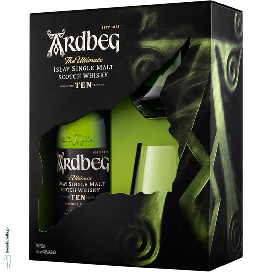 ARDBEG TEN 10 YO + 2 SZKLANKI