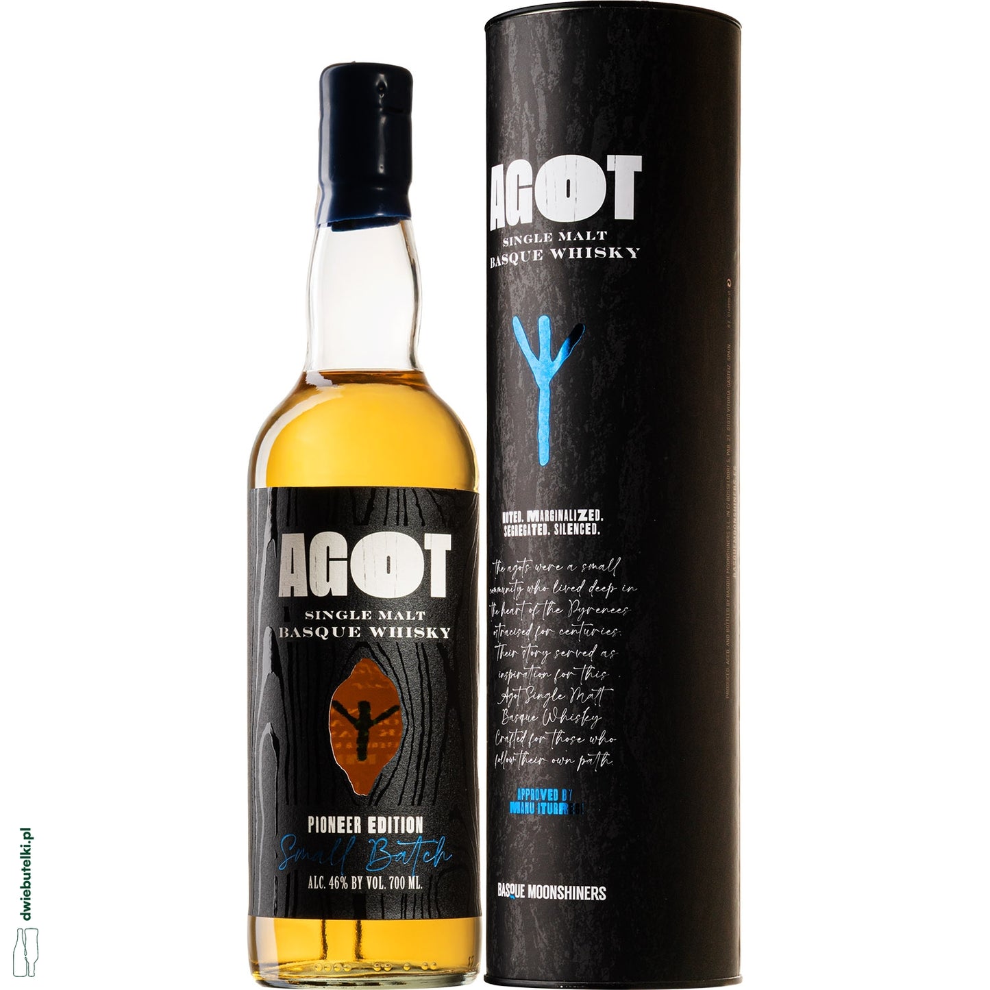 AGOT BLUE SINGLE MALT PIONEER EDITION 46%