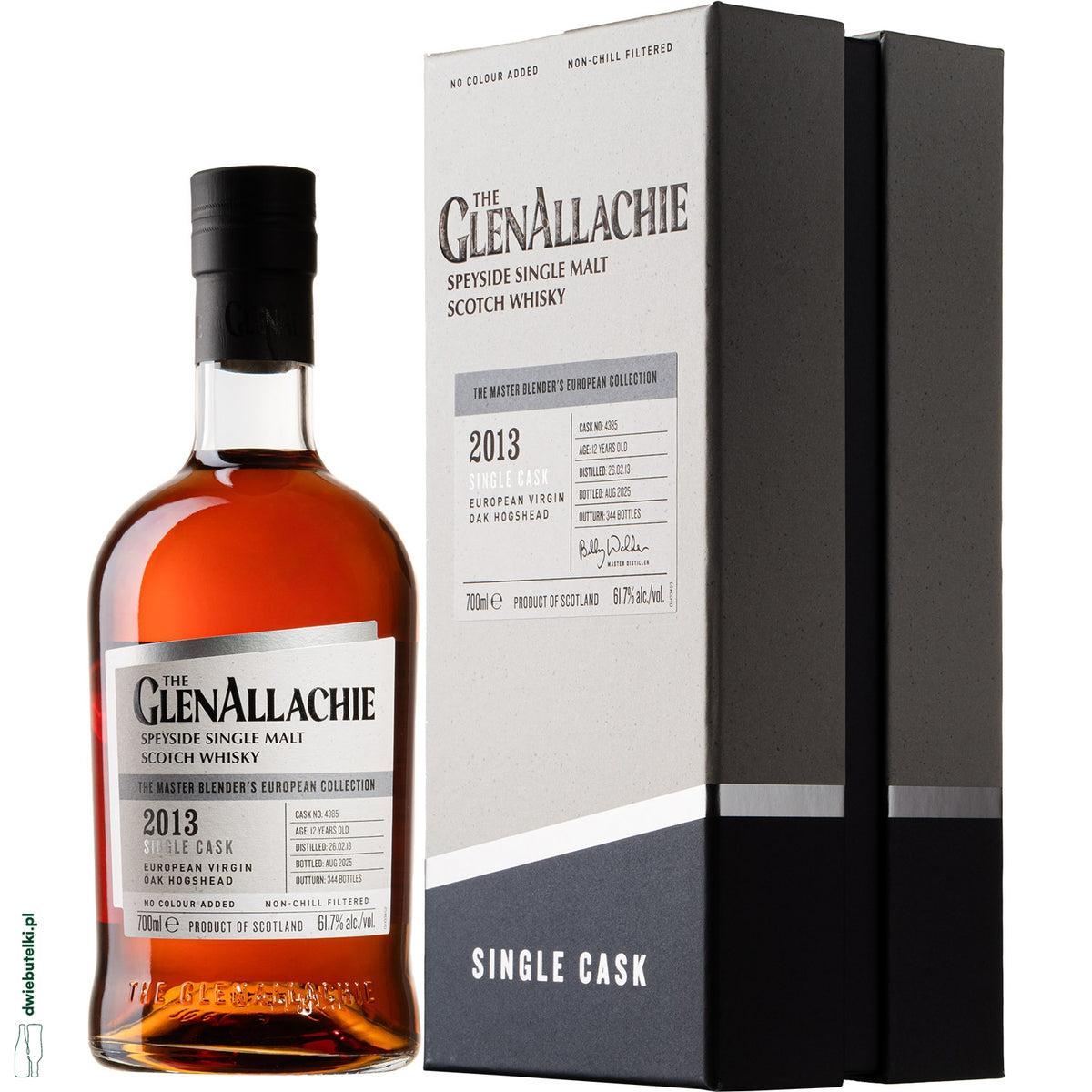 GLENALLACHIE 2013 61,7% CASK 4385 0,7L 12 YO EUROPEAN VIRGIN OAK HOGSHEAD
