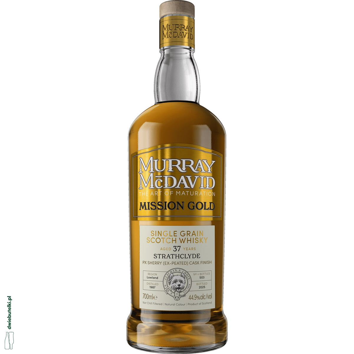 MURRAY MAC DAVID STRATHCLYDE 37YO 44,9% PX SHERRY 1987 MISSION GOLD