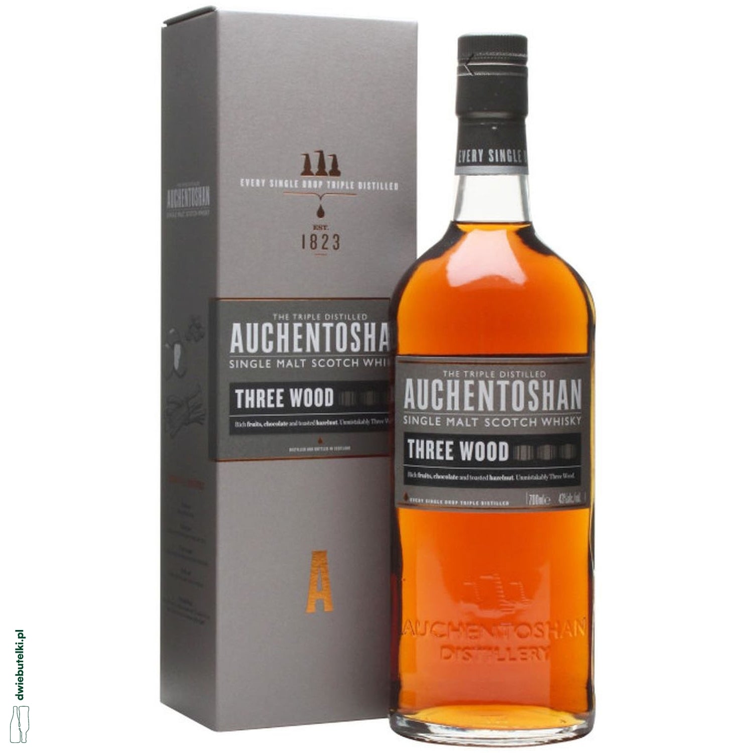 AUCHENTOSHAN THREE WOOD 0.7L 43% KARTONIK