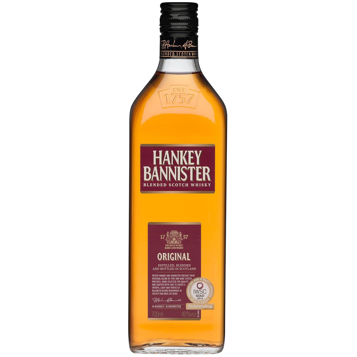 Hankey Banister Original 0.7L 40% Goły