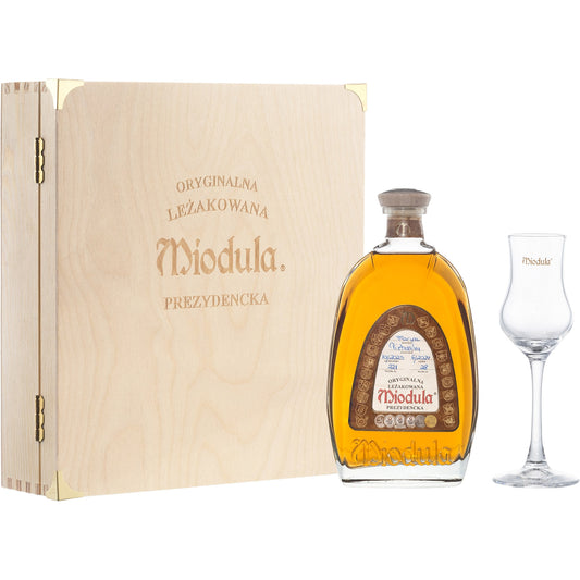 MIODULA PREZYDENCKA BOX 0,5L+2 KIELISZKI