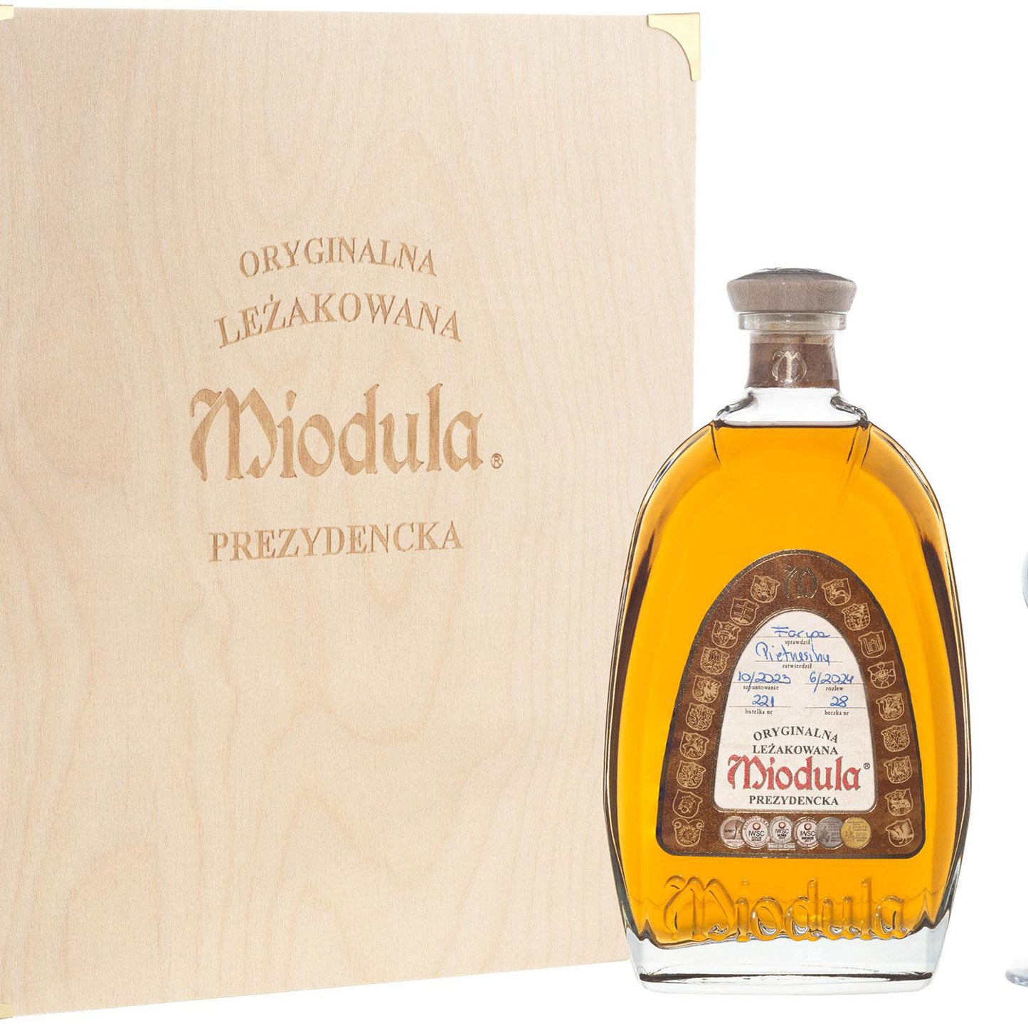 Miodula Prezydencka Box 0,5L+2 Kieliszki