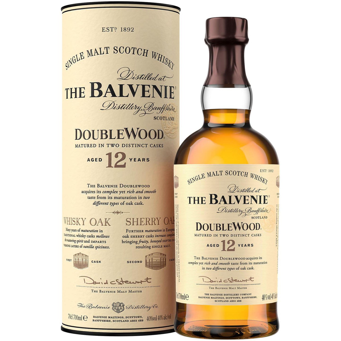 The Balvenie 12 Yo 0,7L Double Wood Tuba